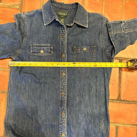 Vintage Ralph Lauren Denim Dress Button-Up Maxi Dress Sz-M - Picture 5 of 5